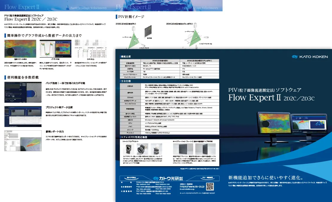 PIVソフト_Flow ExpertⅡ_カタログ両面