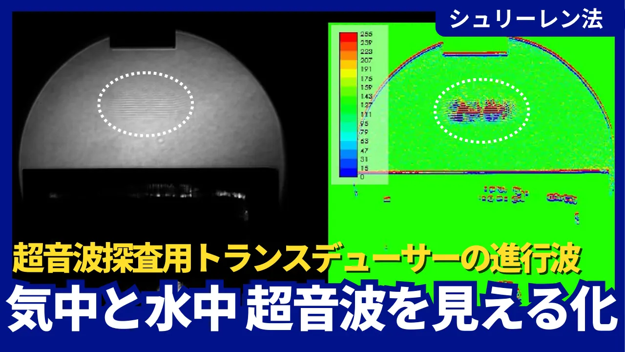 【動画公開】
「超音波の可視化：超音波探査用トランスデューサーの進行波8パルス」をアップロードしました。
